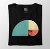 Fibonacci Spiral Graphic Tee: Golden Ratio Math Art Shirt