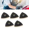 5PCS Triangular Wool Polishing Pad 3.1 Inch Felt Polishing Pads with Alloy Steel Base for Oscillating Tools Metal Stone Surface Detailing Work