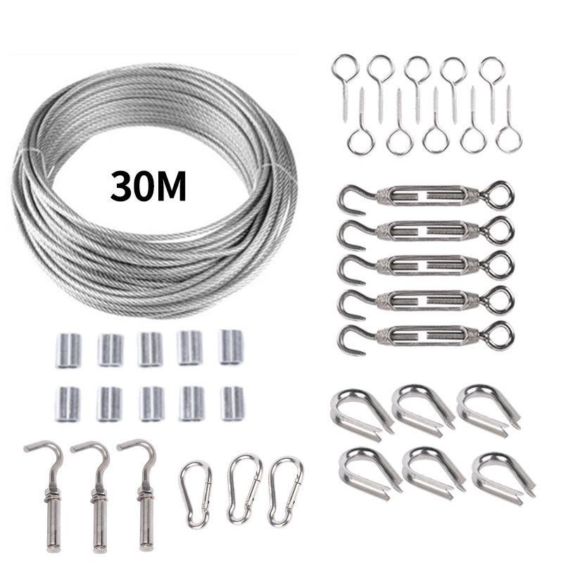 Kit de Rigging Industrial: Cabo de Aço Revestido de Aço Inoxidável para Elevação e Suspensão