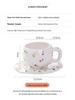 Korean Hand-Painted Ceramic Cup & Saucer Set - Creative Irregular Design for Coffee & Tea