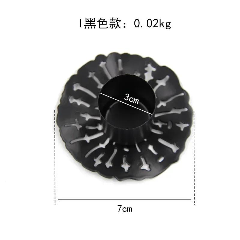 

Домашний декор Железные подсвечники с черным золотым покрытием Декор для свадебной вечеринки Фестиваль Подсвечники Канделябры Искусство Украшение стола