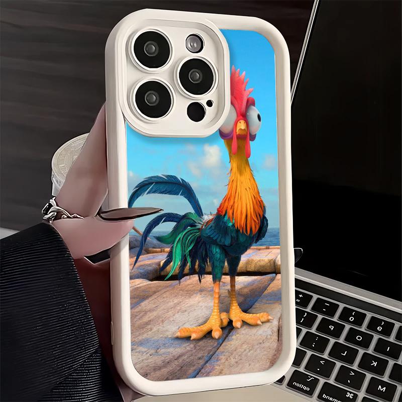 Phone Case for iPhone 17 Air 16E 15 16 Pro Max Chicken Hen Rooster Cover 14 Plus 13 12 Mini Soft Shell Silicone Fundas