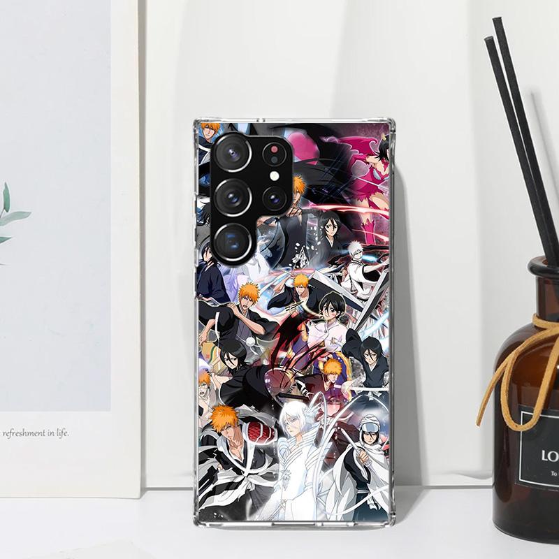 Ichigo Kenpachi Bleach Anime Phone Case For Samsung Galaxy S25 S24 S23 S22 Ultra S21 FE S20 Plus S10 + S10E Art Fundas Back Cove