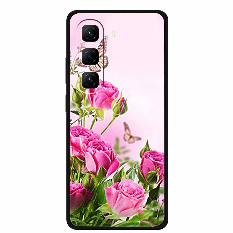 For Infinix Hot 60 Pro+ Case Cool Cartoon Soft Silicone TPU Black Cover For Infinix Hot 60 Pro Plus ShockProof Phone Case X6886