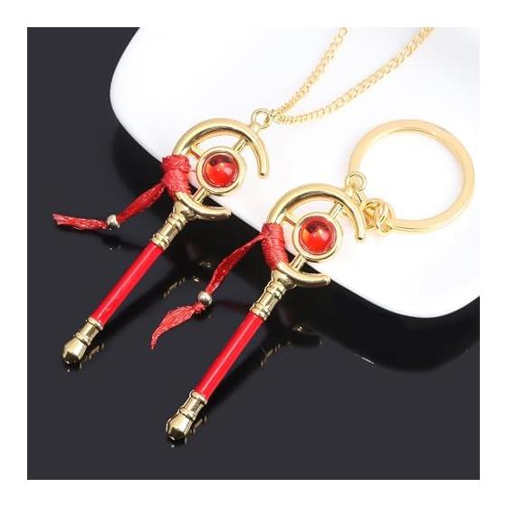 Akixen Frieren Keychain Cosplay Anime Prop Lightweight Accessory Merchandise Fashion Jewelry Alloy Gift for Halloween Christmas Birthday Party School