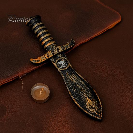 Theme Party Supplies Halloween Plastic Fake Knife, Retro Pirate Weapon Prop, Game Accessories Cosplay Costume for Party, Stage Performance Prop