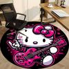 1PC Hello Kitty Office Round Rug - Perfect for Office or Study Decor, Non-Slip Backing, Decorative Floor Mat yy250916039