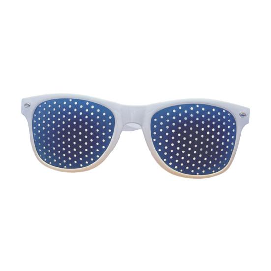 

Коррекционные очки для мужчин и женщин, дизайн с точечными отверстиями, очки для коррекции зрения для тренировки глаз, легкая оправа, очки для повседневного использования и отдыха белый