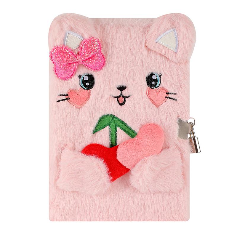 

Блокнот-дневник формата А5 с замком, подарок для девочек 6, 7, 8 лет, милый блокнот с котиком, линованный журнал для девочек, секретный дневник для девочек