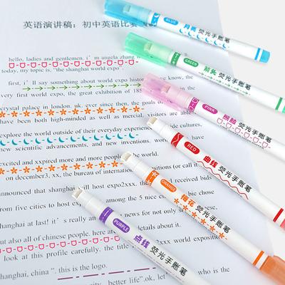 Curve Highlighter Μαρκαδόρος Γραμμικό Μολύβι Δαντέλα Ρολό Μύτη πολλαπλών γραμμών