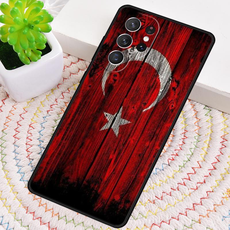 Flag Turkey Istanbul Antalya Mustafa Wolf Phone Case for Samsung Galaxy Note 10 Pro S26 Ultra S23 S24 FE S25 S21 S22 PLUS Cover