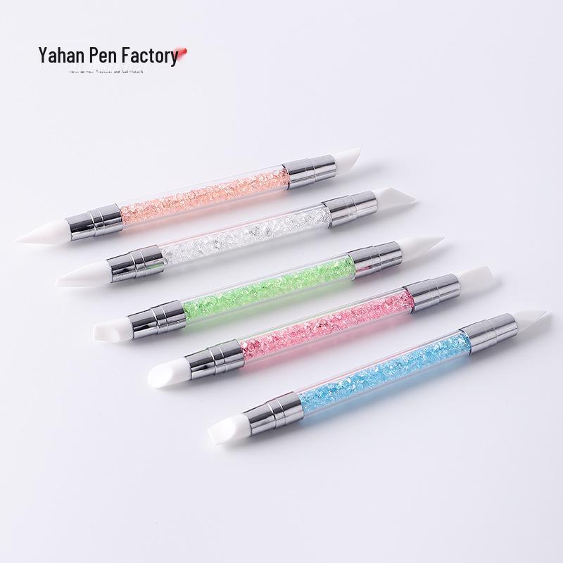 Silicone Double-Ended Nail Art Pen Set: 5-Piece Dotting and Drawing Tools