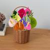 3Pcs Pipe Cleaner Flower Finished Artificial Chenille Stems Home Decor Flamingo Palm Handmade