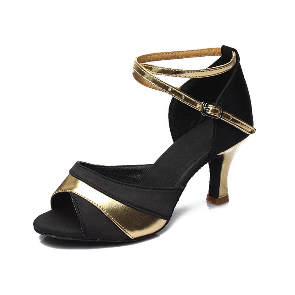 Damen Gesellschaftstanzschuhe Latein Tango Schuhe Hohe Absätze 7CM