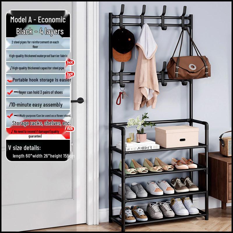 Sapateira multicamadas: Armazenamento para Entrada para Sapatos e Casacos, Perfeito para Dormitórios e Aluguéis