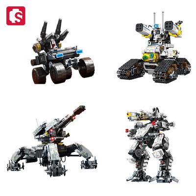 SEMBO BLOCK The Wandering Earth Militär-Mecha Modell Montagebaustein MOC Robotersteine Kinderspielzeug für Jungen Weihnachtsgeschenke