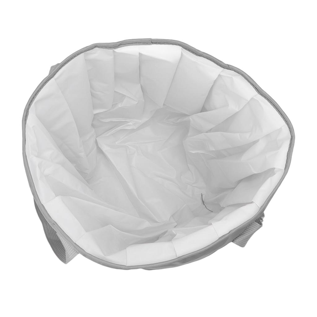 Foldable Foot Tub Polyester Double Layer Collapsible Camping Bucket with Storage Bag for Outdoor