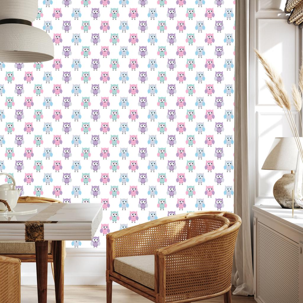 Sweet Owls Wallpaper for Living Room and Bedroom 50x1000