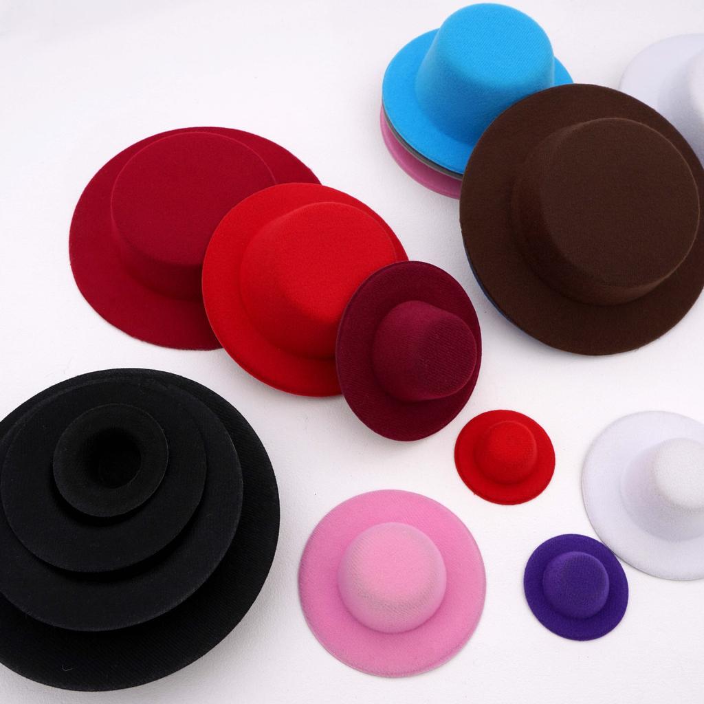 Mini Top Hat Diy Handmade Hat Mold Small Hat Accessory Hairpin Hat Doll Pet Toy Hat Handcrafted Bare Hat