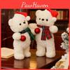Bear Plush Polar Toy With Scarf And Hat Decor For Childrens Christmas Gift