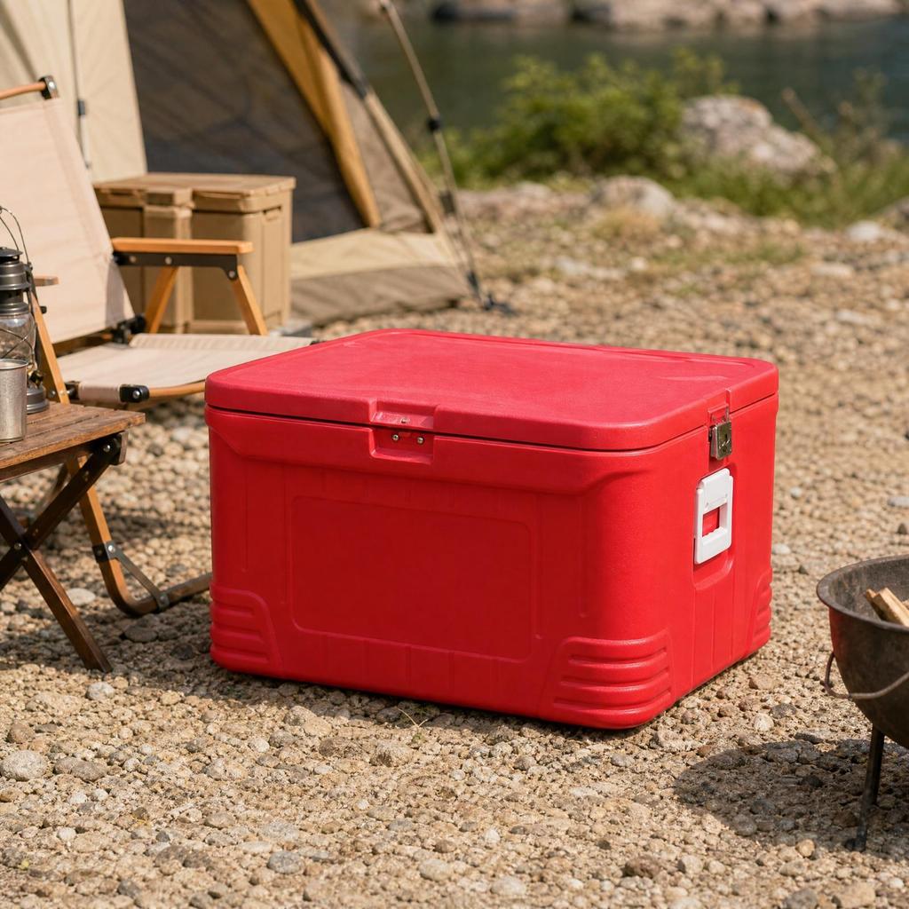 95 L Rectangular Insulated Cold Storage Chest Box Drainable HardCased with Front