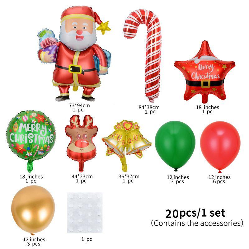 Foil Elf Christmas Balloon Santa Claus Carnival Holiday Party Decor Supplies