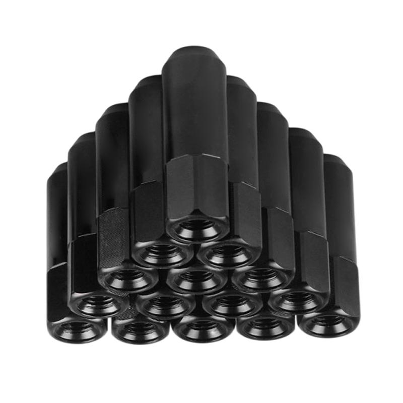 60mm Lightweight Aluminum Wheel Nuts M12X1.5 20pcs Hub Screw Tire Nut