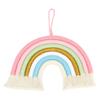 Macrame Woven Rainbow 7 Colors Hand Woven Rainbow Wall Hanging Tassel Decoration for Home Room