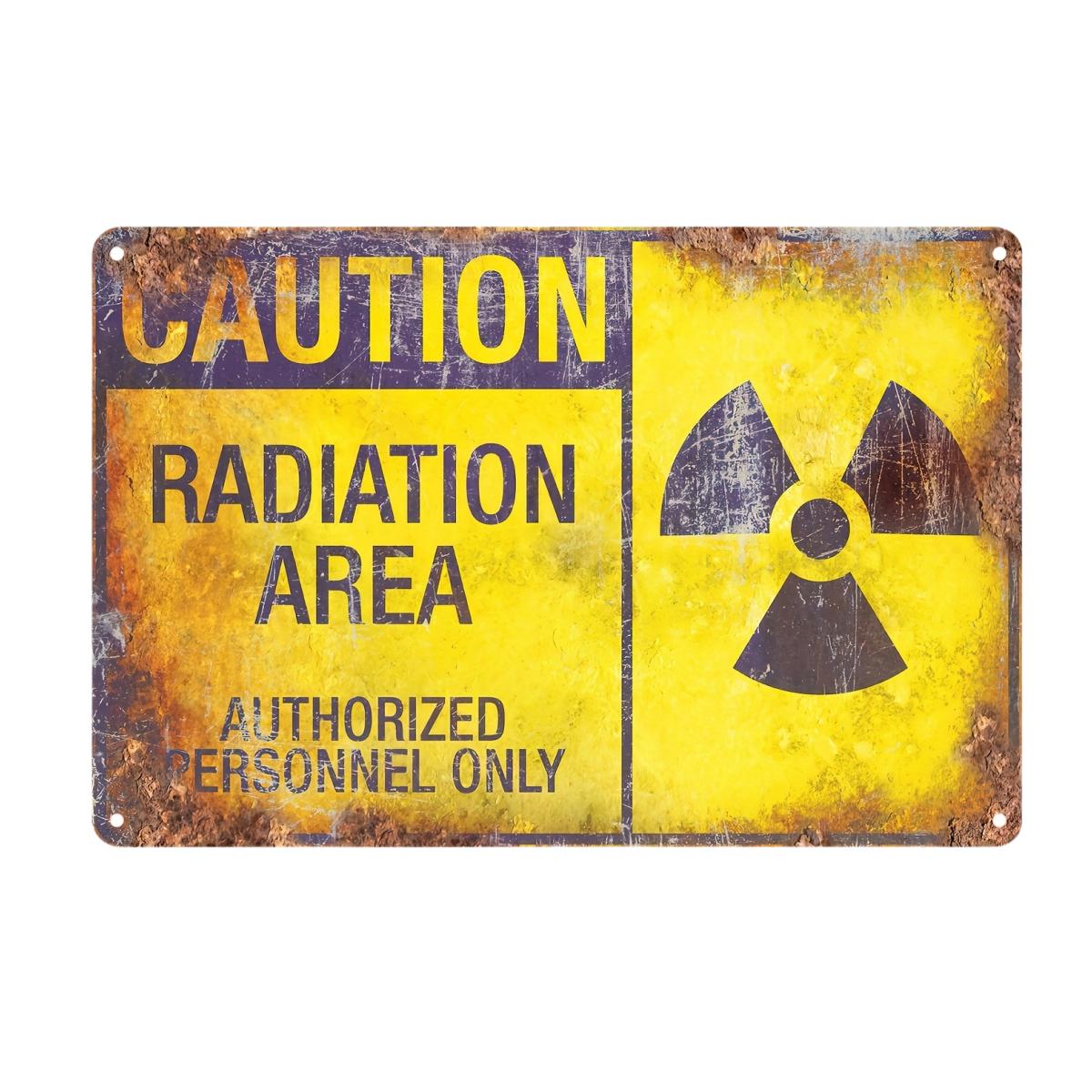 

1pcs Metal Sign Caution Radiation Hazard Wall Art Decor, Aluminum Sign, For Wall Decor,Man Cave,Cafe Living Room Wall,Tin Sign 20x30cm