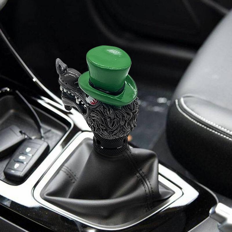 Knoflík řadicí páky ze slitiny akrylu Knoflík řadicí páky ve tvaru vlka pro automobily Ergonomický stabilní řadicí páka Dekorativní robustní rukojeť řazení pro