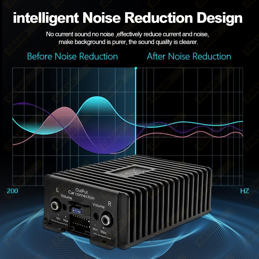 Car DSP 4 Channel Radio Amplifier Equalizer For Android Radio Non Destructive Modification Sound Enhance Multimedia Radio Player