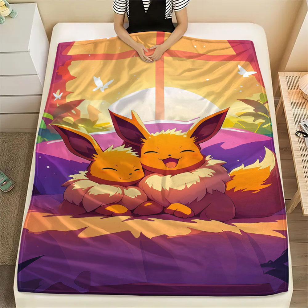 1Pc Fantasy Majin Buu Print Flannel Blanket, High quality Comfortable for All Seasons, Home Decor, Warmth and Comfort, Perfect for Christmas Gifts