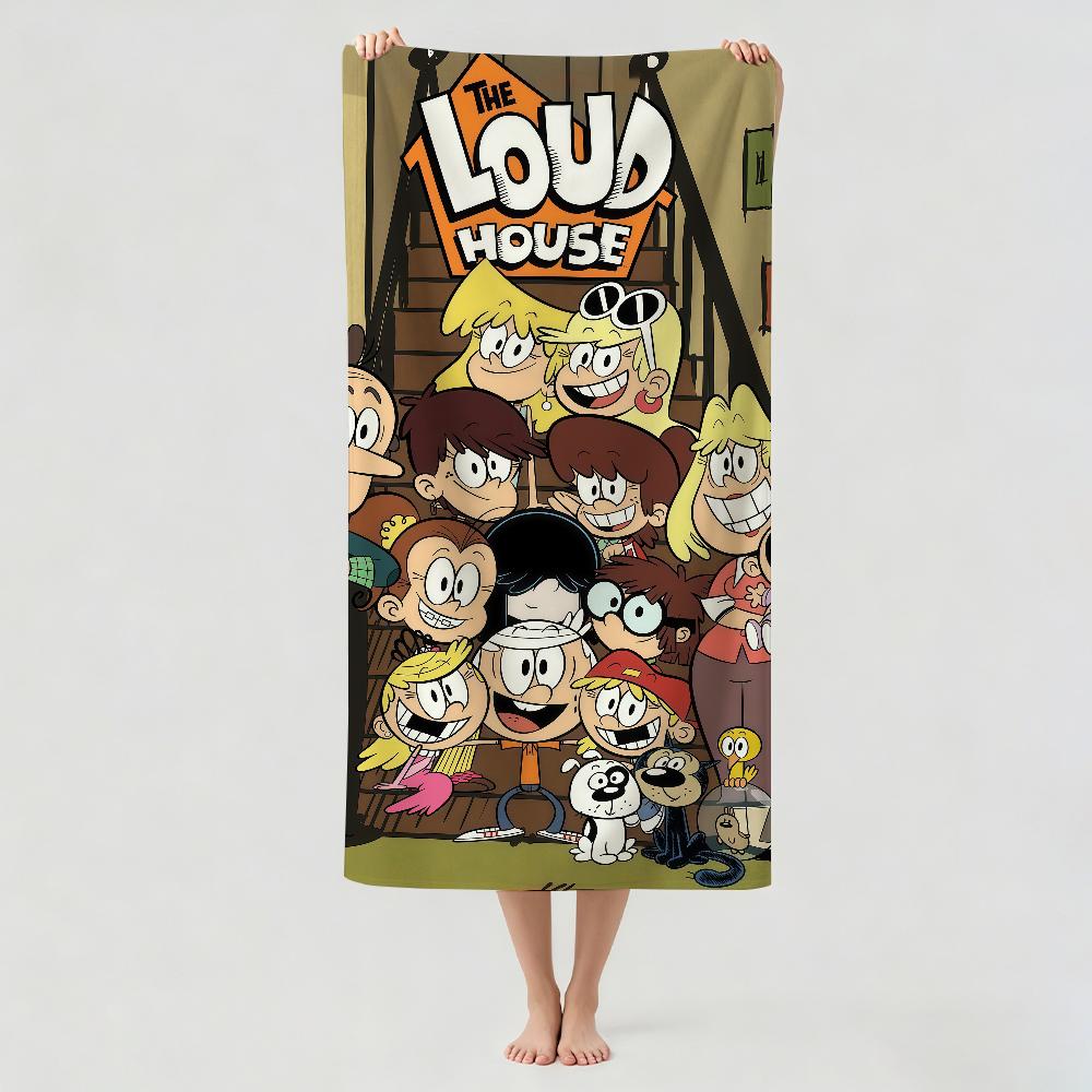 Cartoon The L-Loud H-House Towel Drying Bath Towel Applicable To Light Swimming Camping Yoga Beach Out