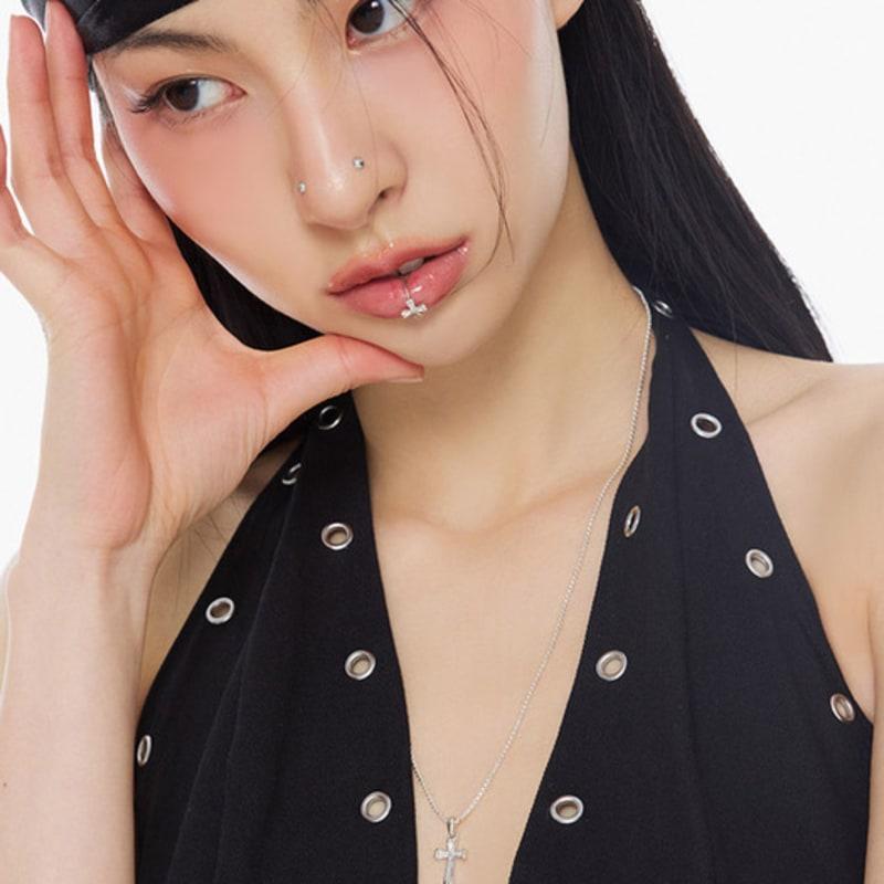 NIMBUS SHINE CROSS NECKLACE (M)
