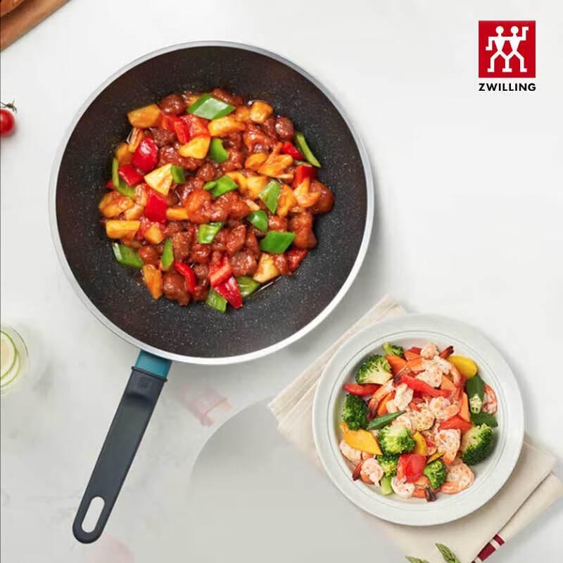 ZWILLING Now Marble Non-stick Wok & Spatula Set