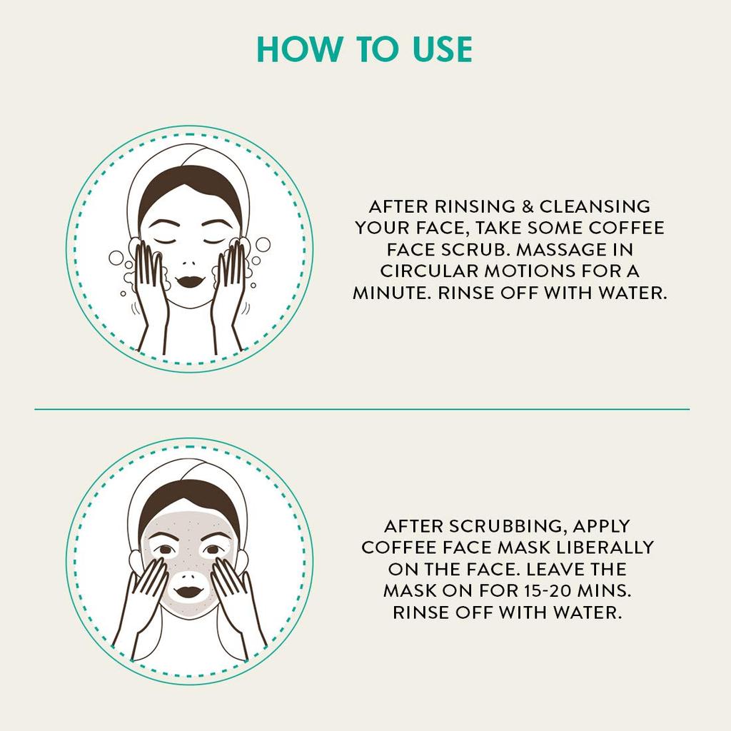 mCaffeine Tan Removal Kit With Coffee Face Scrub & Mask | 100G X Pack of 2 | For Men & Women | All Skin Types