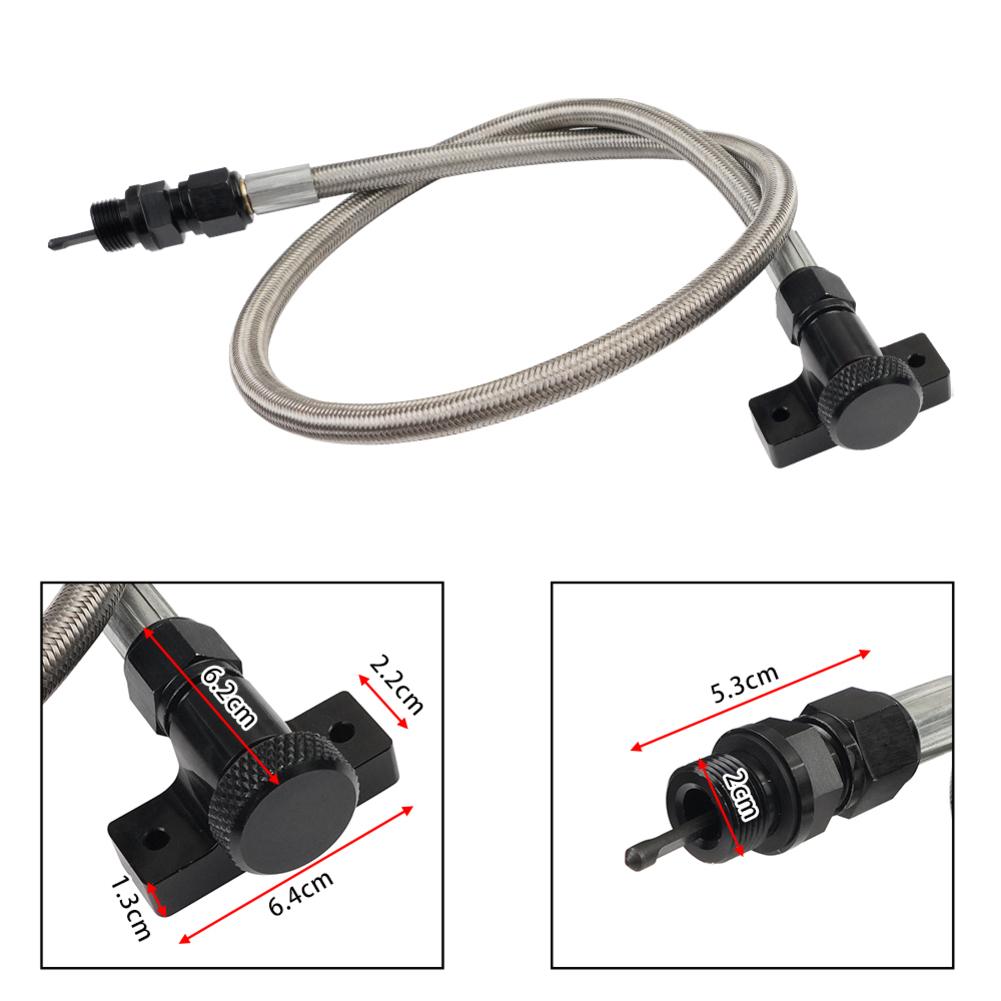 For Ford For F150 Transmission LockUp Oil Locking Dipstick 2010 2017 Aluminium Alloy with Stainless Steel Hose