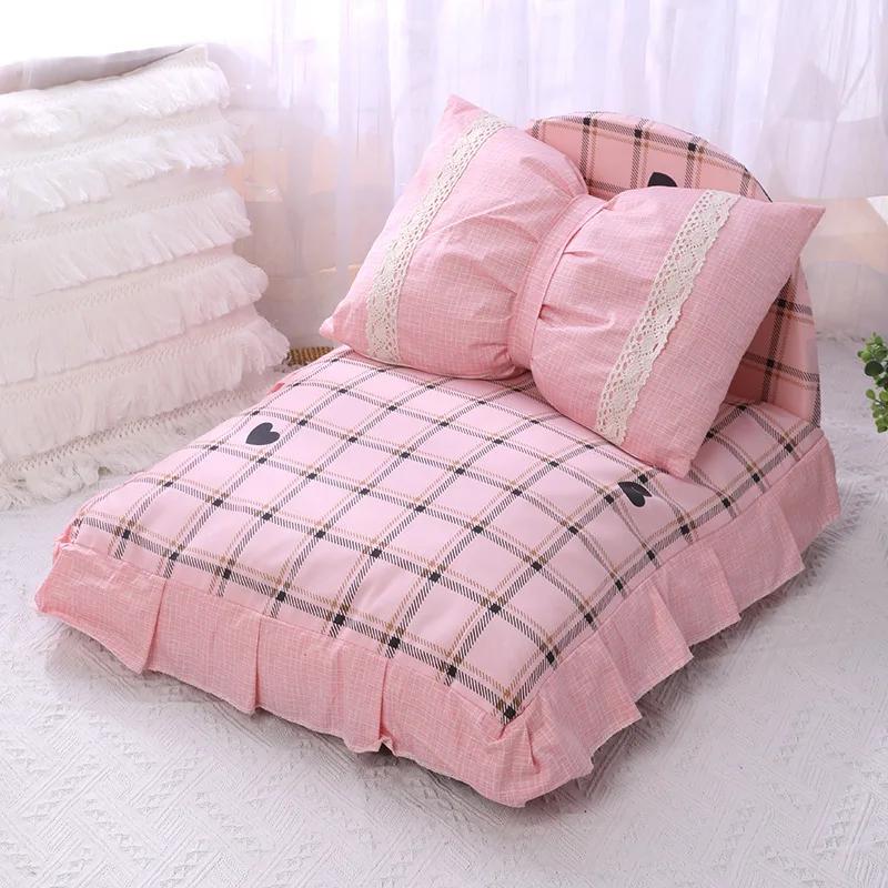 Princess Cat House Dog Bed Soft Washable Small Dogs Kennel Kitten Sofa Bed Sleeping Mats Comfortable Cat Nest Pet Supplies