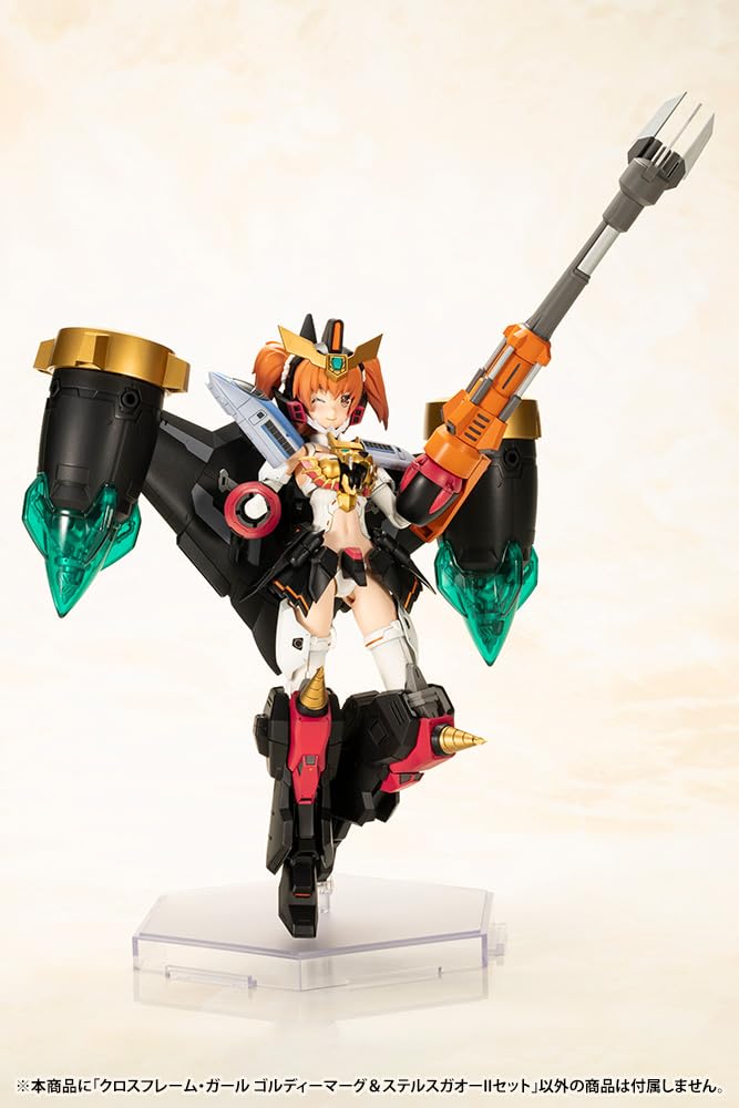 Kotobukiya Brave King Gaogaigar Cross Frame Girl Goldymarg Stealth Gao II Set 120mm Tall Plastic Model Kit & - Approx. - Non-Scale
