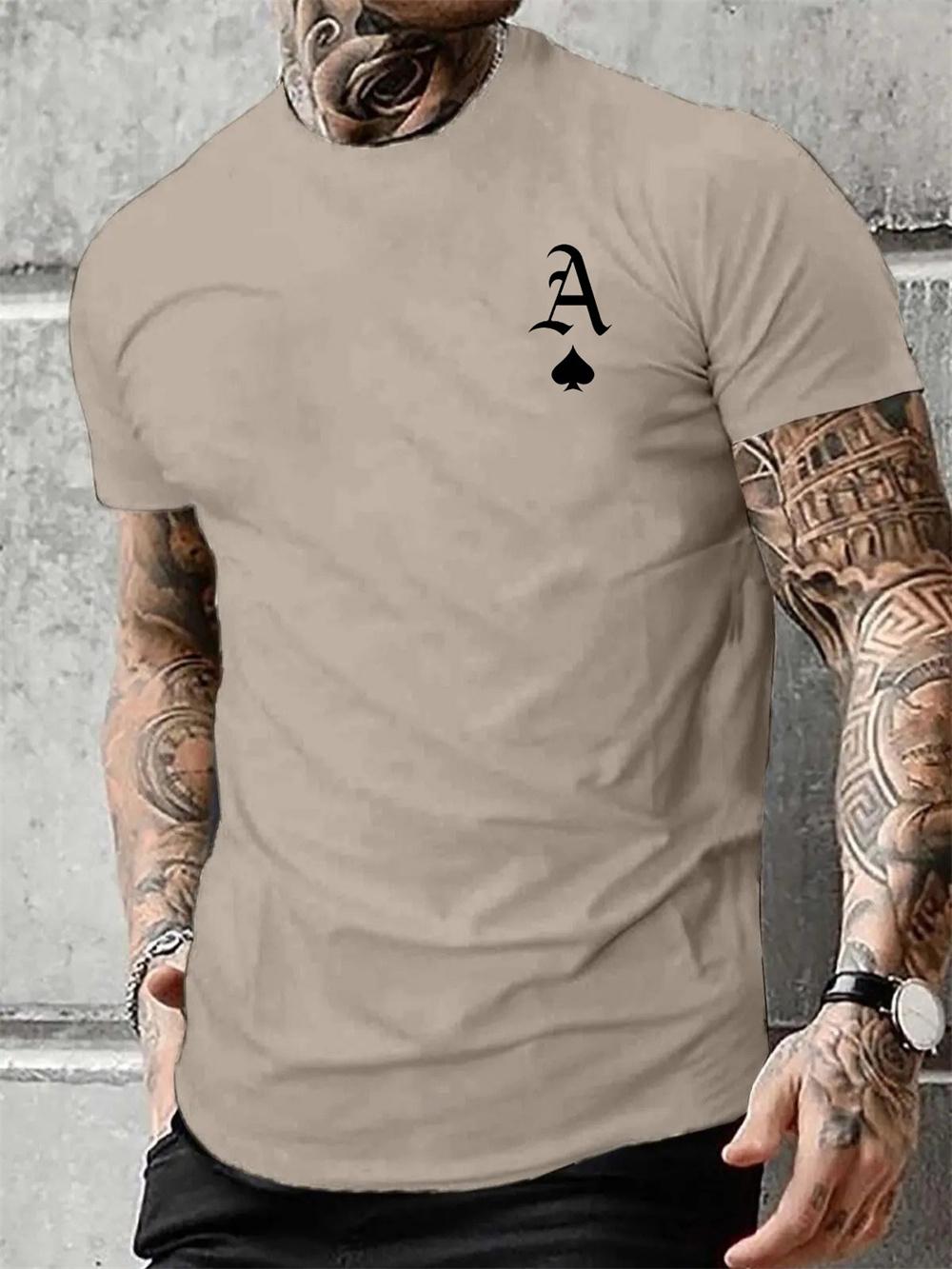 

Футболка с буквенным принтом для мужчин, модная уличная футболка с короткими рукавами для мужчин, повседневный летний топ, свободная мужская одежда 2XL