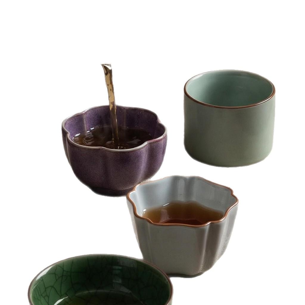 Song Dynasty Charm: Elegant Ceramic Tea Cup Set Gift Box - Ideal Birthday Souvenir