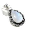 Natural Moonstone Gemstone Handmade 925 Sterling Silver Pendant 2.09" ETC-14244