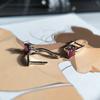 Серебряные серьги с натуральным рубином 1.99ct (2204985)