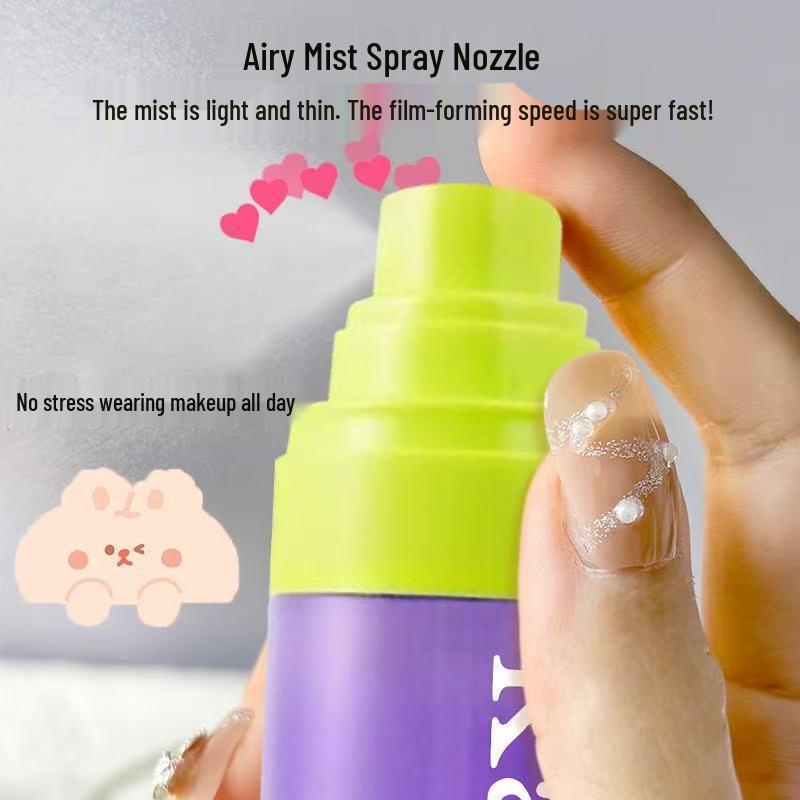 Mist Realm Light Setting Spray: Quick-Drying, Long-Lasting, Sweat-Proof, Smudge-Resistant, Gentle, Non-Irritating.