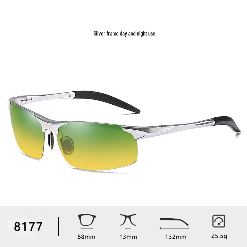 Men's Polarized Aluminum-Magnesium Sunglasses 8177 - Day & Night Vision