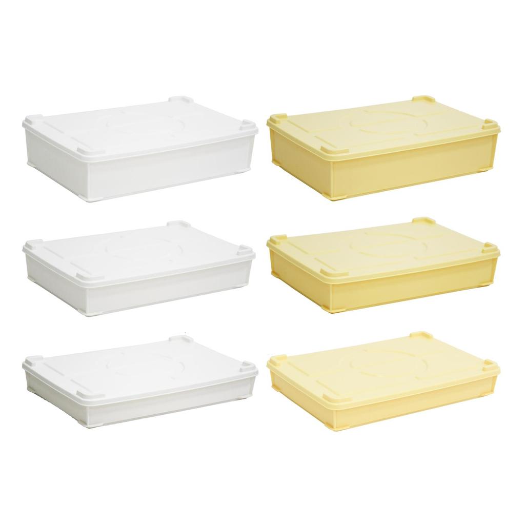 Pizza Dough Proofing Box with Cover Food Storage Tray Portable Versatile Pizza Dough Storage Box for Bakery Household Kitchen