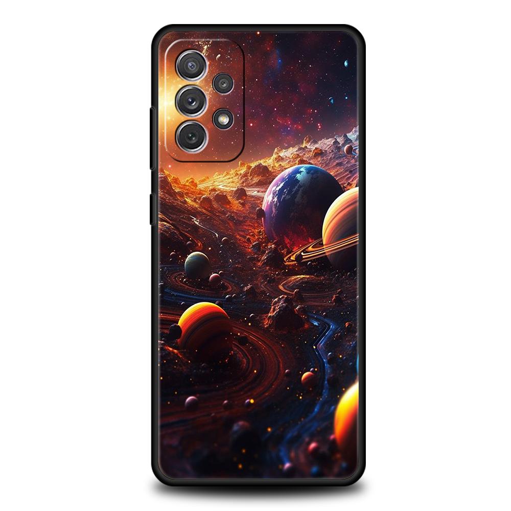 

Чехол для телефона Космическая Планета Звезды Луна для Samsung Galaxy A15 A14 A25 A54 A34 A51 A71 A72 A73 A32 A52 A52S A11 A31 A41 5G Мягкий samsung a32 4g
