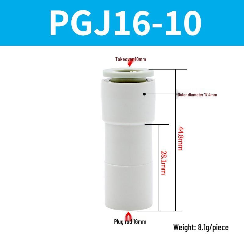 Elbow Pipe Plug Reducer Bush PGJ6-4 8-6 12-6 16-10 Blue-Black-White Male-Female