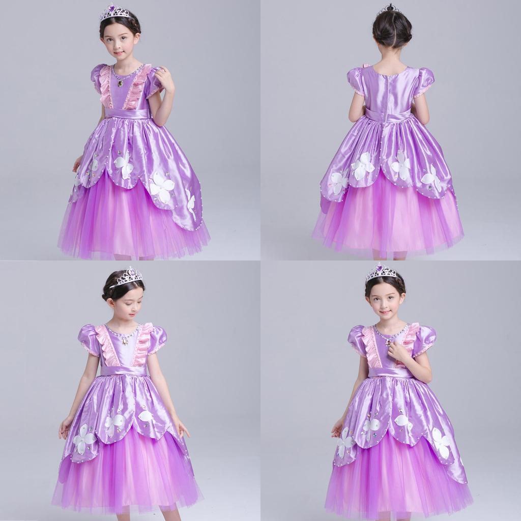 Enchanting Sofia The First Deluxe Dress Princess Sophia Costume Gown In Purple