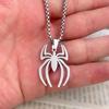 Horror Spider-Man Necklace: European & American Style, Stainless Steel Jewelry